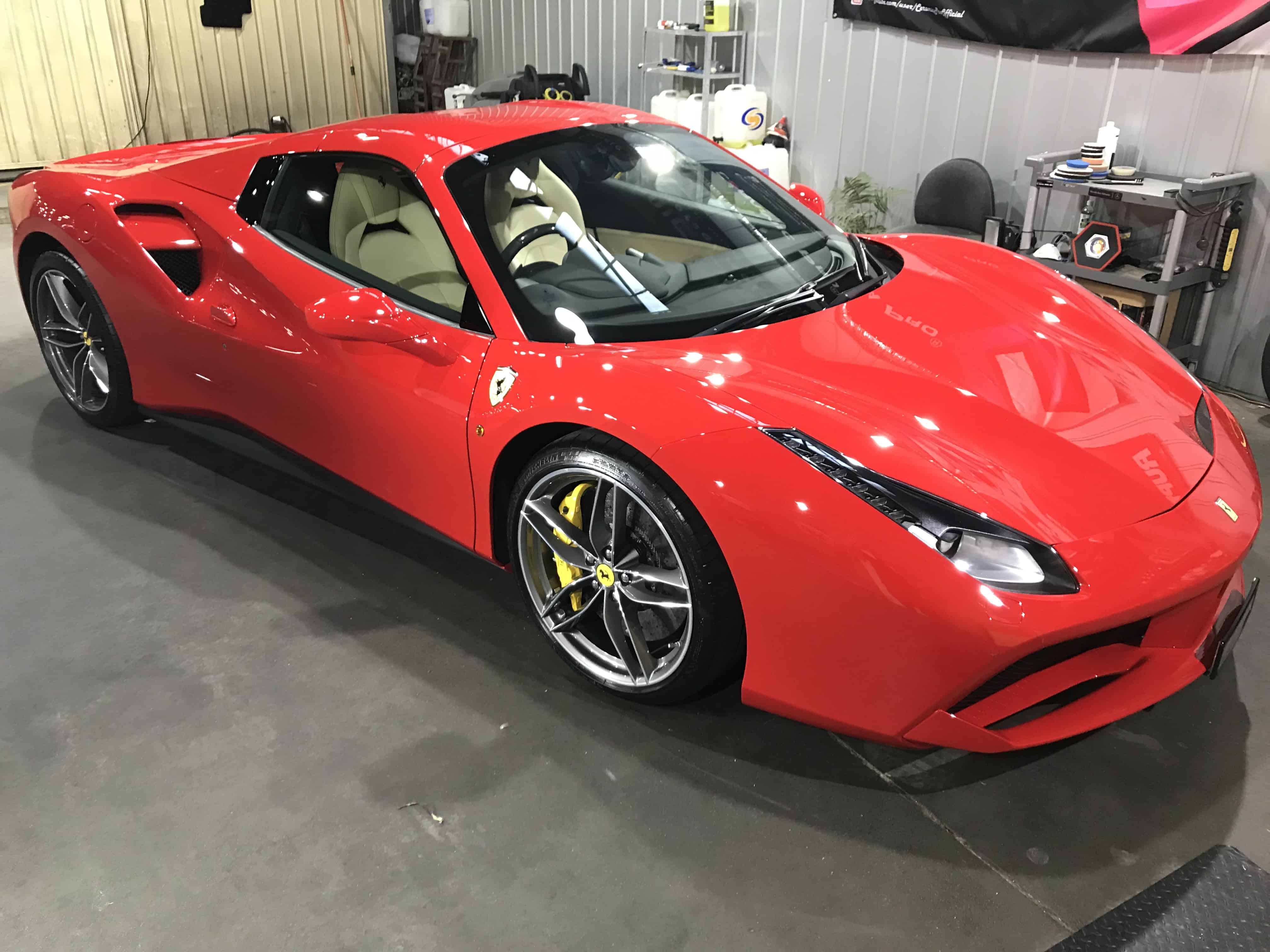 New paint protection middle park car red